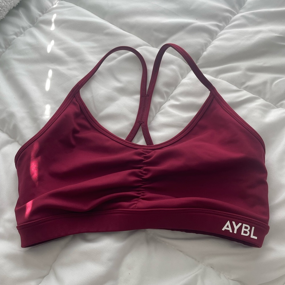 AYBL Women's Burgundy Sports Bra